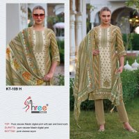 SHREE FABS LAUNCH KT-109 EFGH MUSLIN UNIQUE UNSTITCH DRESS FOR WOMEN