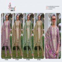 SHREE FABS LAUNCH KT-109 EFGH MUSLIN UNIQUE UNSTITCH DRESS FOR WOMEN