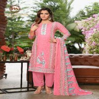 Harshit Summer Saga Vol-3 Wholesale Pure Cotton With Swarovski Diamond Work Dress Material
