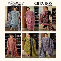 Belliza Chevron Vol-3 Wholesale Pure Cotton With Self Embroidery Work Dress Material