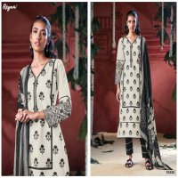 BLACK AND WHITE BY REYNA COTTON COMFORTABLE PAKISTANI DRESS MATERIALS