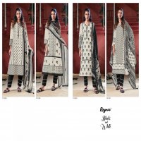 BLACK AND WHITE BY REYNA COTTON COMFORTABLE PAKISTANI DRESS MATERIALS