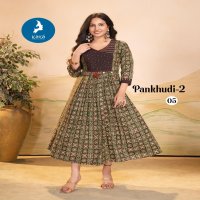 PANKHUDI VOL 2 BY KAYA COTTON READYMADE STYLISH LOOK LONG KURTIS