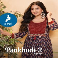 PANKHUDI VOL 2 BY KAYA COTTON READYMADE STYLISH LOOK LONG KURTIS