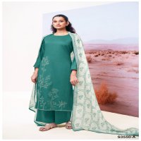 GANGA ISHEETA D.NO 3550 WHOLESALE PURE COTTON SATIN SOLID COLORS WITH EMBROIDERY SALWAR SUITS