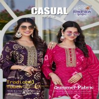 RADHIKA LIFESTYLE PRESENT CASUAL VOL 4 RAYON AFFORDABLE PLUS SIZE 3 PIECE SUIT