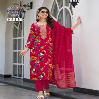 RADHIKA LIFESTYLE PRESENT CASUAL VOL 4 RAYON AFFORDABLE PLUS SIZE 3 PIECE SUIT