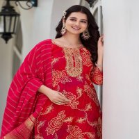 RADHIKA LIFESTYLE PRESENT CASUAL VOL 4 RAYON AFFORDABLE PLUS SIZE 3 PIECE SUIT