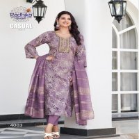 RADHIKA LIFESTYLE PRESENT CASUAL VOL 4 RAYON AFFORDABLE PLUS SIZE 3 PIECE SUIT