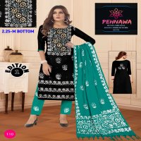JJ PEHNAWA VOL-1 WHOLESALE RAYON TOP WITH NECK BLOCK WAX BATIK PRINT FANCY DRESS MATERIAL