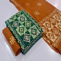 JJ PEHNAWA VOL-1 WHOLESALE RAYON TOP WITH NECK BLOCK WAX BATIK PRINT FANCY DRESS MATERIAL