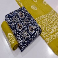 JJ PEHNAWA VOL-1 WHOLESALE RAYON TOP WITH NECK BLOCK WAX BATIK PRINT FANCY DRESS MATERIAL
