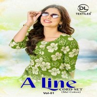 DL A LINE VOL-1 WHOLESALE HEAVY MAL COTTON PRINTED A LINE STYLE FASHIONABLE CORD SET