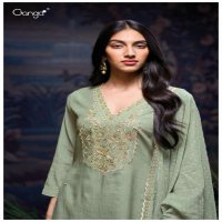 GANGA CALEAH S3291 WHOLESALE PREMIUM PURE MAL GOLD PRINTES WITH WORK 3 PCS SALWAR KAMEEZ