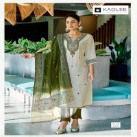 KADLEE LAUCH VARDAN FANCY FESTIVAL WEAR KURTI BOTTOM AND DUPATTA