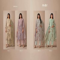 OMTEX TARANG WHOLESALE VINTAGE LINEN DIGITAL PRINT WITH HAND WORK CLASSIC SALWAR SUITS