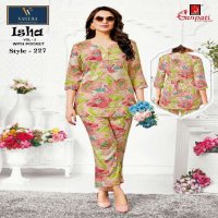 GANPATI VITRAG VASTRA LAUNCH ISHA VOL-3 WHOLESALE RAYON WITH HEAVY DIGITAL PRINT UNIQUE COLOR CORD SET