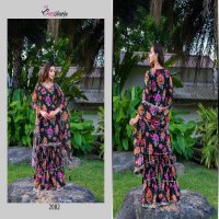 MD LIFESTYLE EILISH VOL-9 WHOLESALE HEAVY GEORGETTE WITH EMBROIDERY WORK AND FLORAL PRINT READYMADE TOP  WITH PLAZZO