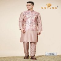 Outluk Wedding Collection Vol-17 Wholesale Kurta Pajama With Koti Collection Series Embroidery Kurta with Pant
