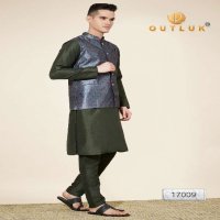 Outluk Wedding Collection Vol-17 Wholesale Kurta Pajama With Koti Collection Series Embroidery Kurta with Pant