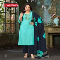 TANIKSH LAUNCH SAMIYA VOL-1 WHOLESALE VERTICAN FABRICS WITH HAND WORK READYMADE CLASSIC STYLE SUITS