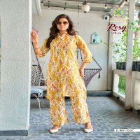 PASSION TREE ROSY VOL-1 WHOLESALE HEAVY PRINTED WITH CLASSY PRINT STRAIGHT TOP WITH PALAZZO
