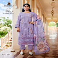 CINDRELLA LAUNCH SHANAYA COTTON CASUAL UNSTITCH SALWAR KAMEEZ