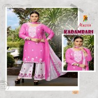 MASTER KADAMBARI RAYON READYMADE CLASSIC PLAZZO STYLE 3PCS DRESS