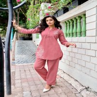 TIPS AND TOPS LAUNCH FABULOUS COTTON STYLISH LOOK RAEDYMADE KURTI WITH PANT