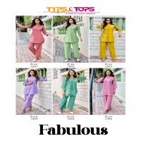 TIPS AND TOPS LAUNCH FABULOUS COTTON STYLISH LOOK RAEDYMADE KURTI WITH PANT