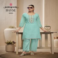 RANGOON PRESENT ROSE COTTON DOBBY PATTERN BEAUTIFUL CO-ORD SET