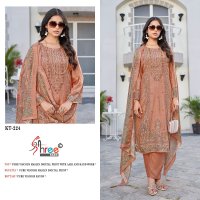 SHREE FABS KT-224 WHOLESALE PURE VISCOSE MUSLIN WITH DIGITAL PRINT STYLIST LOOK PAKISTANI SUITS