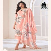 SAHIBA LAUNCH NAINIKA WHOLESALE PURE COTTON LAWN DIGITAL PRINT WITH KHATLI WORK 3 PCS UNIQUE COLOR SALWAR SUITS