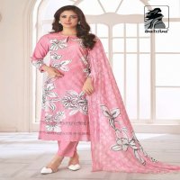 SAHIBA LAUNCH NAINIKA WHOLESALE PURE COTTON LAWN DIGITAL PRINT WITH KHATLI WORK 3 PCS UNIQUE COLOR SALWAR SUITS