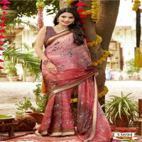 VALLABHI PRINTS PRESENT SHRIDHA VOL 10 GEORGETTE FLORAL PRINT SOFT SAREE