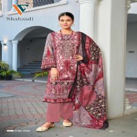 Vandana Shahzadi Vol-5 Wholesale Designer Neck Embroidery Dress Material
