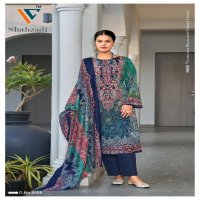 Vandana Shahzadi Vol-5 Wholesale Designer Neck Embroidery Dress Material