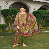 Vandana Shahzadi Vol-5 Wholesale Designer Neck Embroidery Dress Material