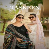 Jihan Taskeen Vol-3 Wholesale Cotton With Self Embroidery Pakistani Style Suits