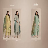 OMTEX PRESENT DESI TWIST WHOLESALE LINEN STRIPES DIGITAL PRINT WITH HAND WORK CLASSIC LOOK SALWAR SUITS