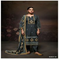 GANGA SAMANTHA S3637 WHOLESALE PREMIUM COTTON WITH DIGITAL PRINT PARTY WEAR SALWAR SUITS