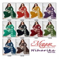 MAYUR NIHARIKA VOL-1 WHOLESALE PATIYALA STYLE PRINTED CLASSIC DRESS MATERIAL