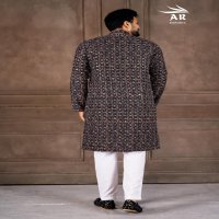 VESHBUSHA VOL 1 BY AR EXPORTS RAYON SHIFFLLI WORK READYMADE STYLISH MENS KURTA