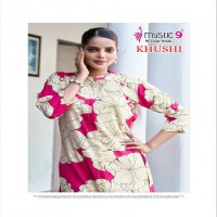 KHUSHI VOL 2 BY MYSTIC 9 HEAVY VICOUSE READYMADE KURTI WITH PANT