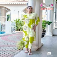 KHUSHI VOL 2 BY MYSTIC 9 HEAVY VICOUSE READYMADE KURTI WITH PANT