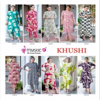 KHUSHI VOL 2 BY MYSTIC 9 HEAVY VICOUSE READYMADE KURTI WITH PANT