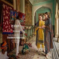 ROMANI PRESENT BIN KAREEM WHOLESALE PREMIUM SOFT COTTON PRINT WITH EMBROIDERY WORK FANCY PAKISTANI STYLE SUITS