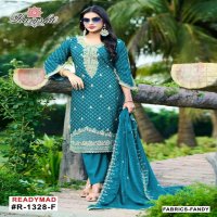 R 1328 NX BY RAMSHA EFGH FANDY DESIGNER FULLY STITCH PAKISTANI 3PCS DRESS