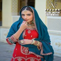 AFSANA RUBY NOOR WHOLESALE GEORGETTE WITH CORDING HEAVY WORK WITH LATKAN READYMADE FESTIVAL WEAR SUITS