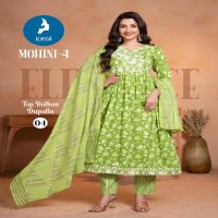 MOHINI VOL 4 BY KAYA KURTI ELEGANT ANARKALI 3PCS SET